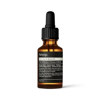 Aesop Shine Hair and Beard Oil | Moisture-Rich, Silicone-Free Oil for Full Beard