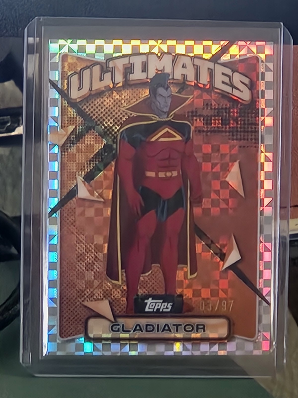2025 Topps Finest X-Men 97 Gladiator X-Fractor #/97 1:418 Packs