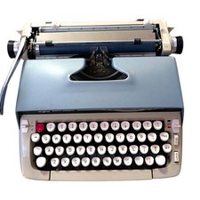 Smith Corona Galaxie II Portable Manual Typewriter Machine Vintage 1960's w/Case thumbnail