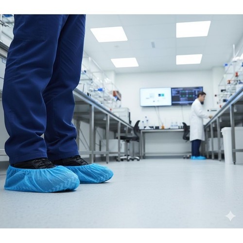 Non Slip Shoe Covers 200 Pack Waterproof Disposable Booties Traction Protection - Picture 9 of 25
