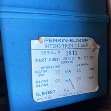 Perkin Elmer Intensitron Lamp Bulb 303-6012 Element
