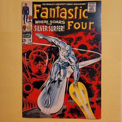 Fantastic Four #72 (1968)-  Gorgeous Silver!   VF/NM  Classic Kirby!