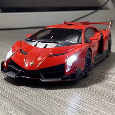 1:24 Lamborghini Veneno Alloy Diecast Model Car Light Sound Open Doors Kids Gift