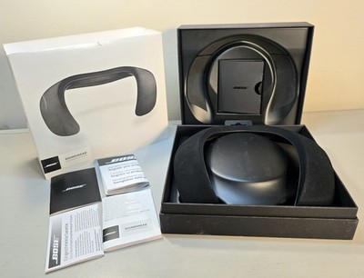 Bose SoundWear Companion Portable Bluetooth Wearable Neck Speaker Black w/box 