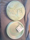 New ListingFenton Art Glass The Verlys Mould Butterfly Covered Dish Willow Green 6.5x1.5”