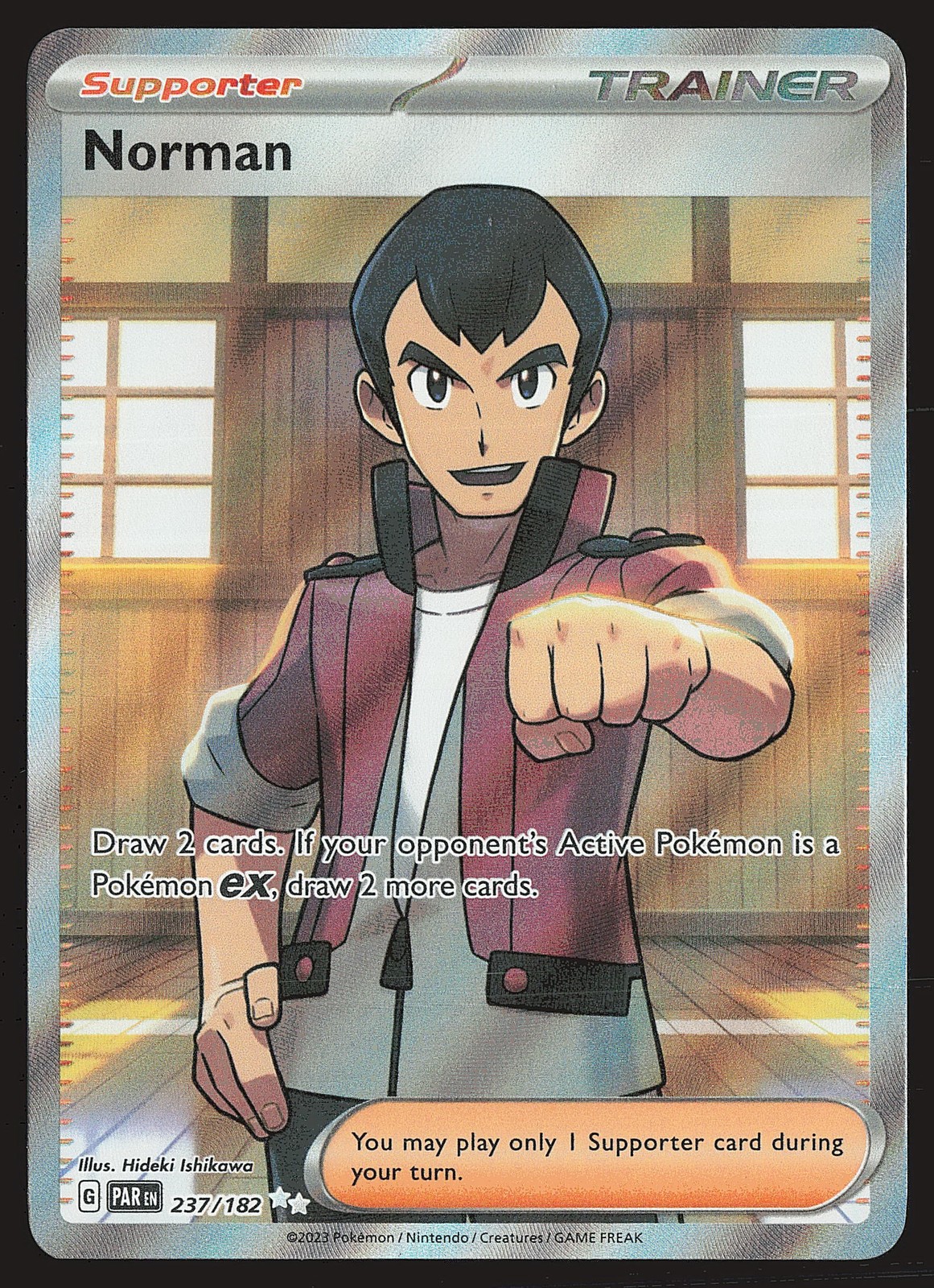 SV04: Paradox Rift Norman #237/182 Pokemon Card