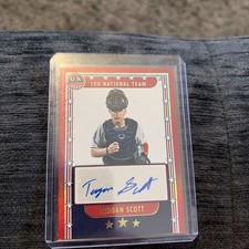 Teagan Scott 2024 Panini Stars And Stripes USA Auto National Red /99