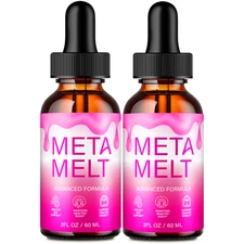 (2 Pack) Meta Melt for Weight Loss - MetaMelt Advanced Fat Burner Formula Drops