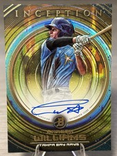 🔥CARSON WILLIAMS 2022 Bowman Inception Prospect Autograph Auto Gold /50 #RAYS🔥