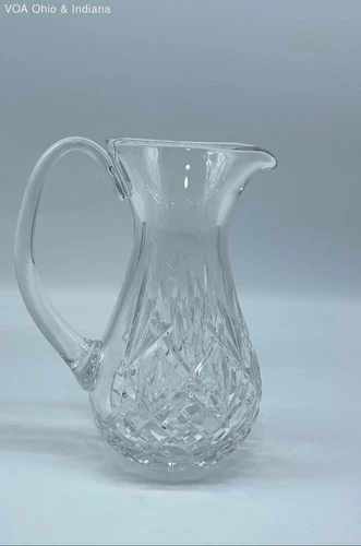 Waterford Crystal Lismore Pattern Pitcher 7.5" Water Jug Star Cut Base Vintage