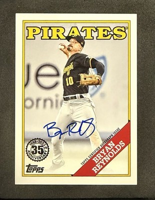 2023 Topps Series 1 - Bryan Reynolds #88BA-BR Auto 1988 Topps - Pirates