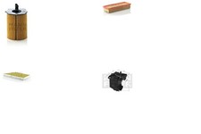 Inspektionspaket Filtersatz XL MANN-FILTER mit fungizider Wirkung Filtereinsatz