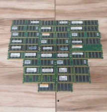 LOT OF 25 Sticks DDR DIMM SDRAM 256mb 512mb Mixed Brands & Speeds UNTESTED