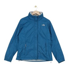 North Face Hyvent Jacke Damen Größe L blau wasserdicht Kapuze Outdoor