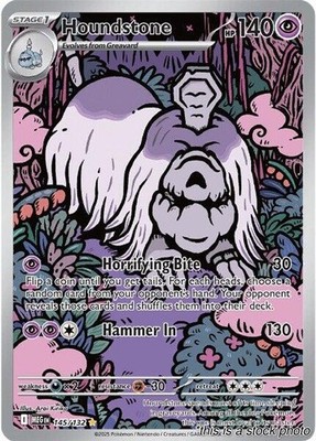 Houndstone Illustration Rare Holofoil NM [Mega Evolution - 145/132]