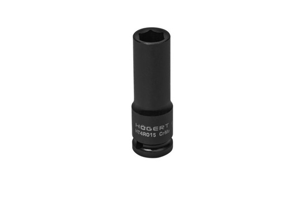 HÖGert Technik HT4R015 Schlagschrauber-Einsatz 1/2″, 15 Mm, Crmo, Tief, Brandneu-image