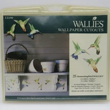 WALLIES Wallpaper Cutout Hummingbird Prepasted Strippable 3.75-4" Tall Pkg of 25