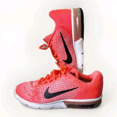 Nike Air Max Sequent 2 Laufschuhe - UK 9 - Pink Schwarz - Schuhe - V. Gut