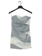 rise Bodycon Midi Dress UK10 in Grey