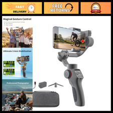 Smartphone Gimbal Stabilizer with AI Tracking  Gesture Control - Smooth Video