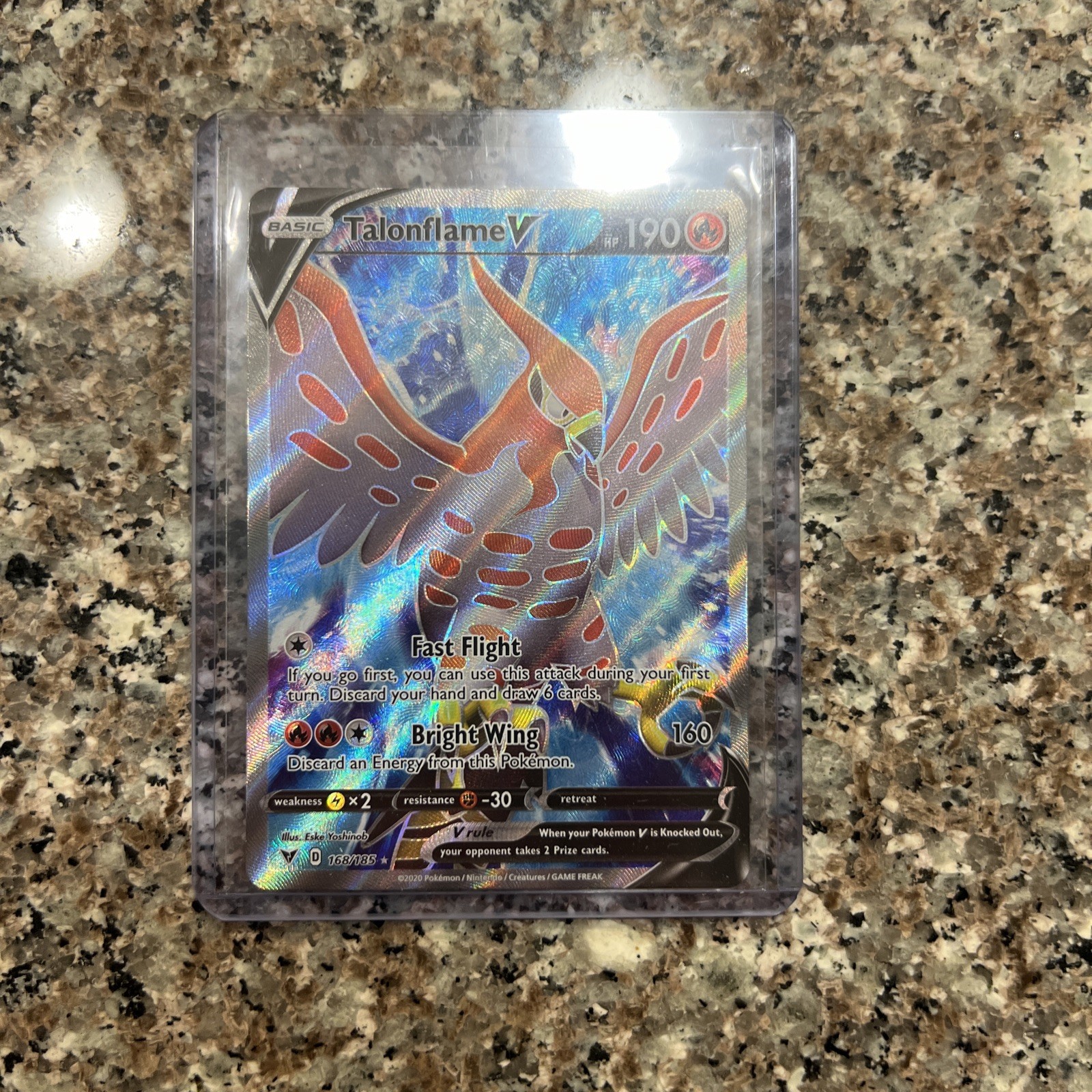 Talonflame V (Full Art) #168/185 Near Mint or Better SWSH04: Vivid Voltage