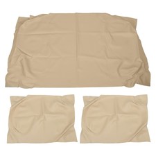 3Pcs Brown Tan Front Seat Covers Fit For Club Car DS 1982-2000.5 Golf Carts