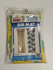 Vintage 1996 Inflatable Air Mat 72 x 27 Inch Yellow Green Swim N Play Sun N Fun