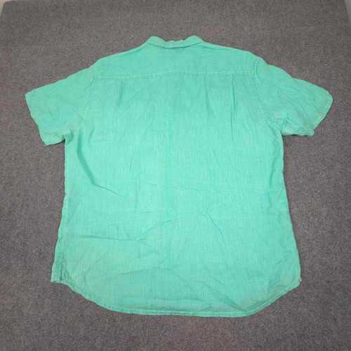 Tommy Bahama Shirt Mens XLARGE Green Linen Short Sleeve collared Relax Size XL - Picture 5 of 9
