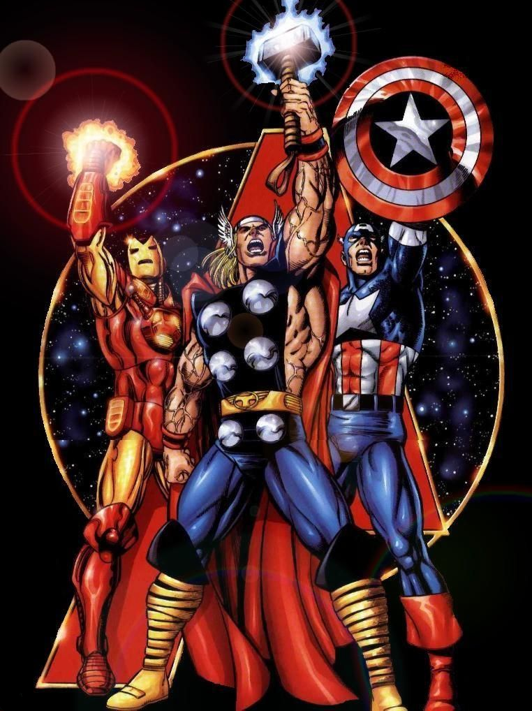 Marvel Big Iron Man Captain America Thor poster sizes George Perez