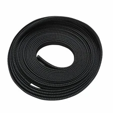 100 Feet 1/2" Black Expandable Wire Cable Sleeving Sheathing Braided Loom Tubing