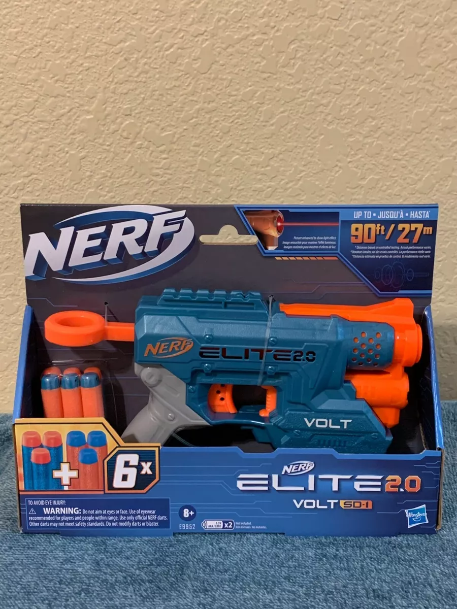 Nerf Elite 2.0 Volt SD-1, Includes 6 Official Nerf Elite Darts, for Kids  Ages 8 and Up 