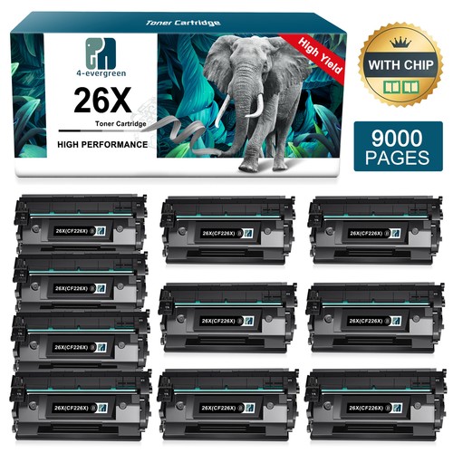 26X High Yield Black Toner Cartridge CF226X 3-Pack With Chip, Replacement For HP 26X For Laser Pro M402-M403 Series, M402-M403 N-dn Series; MFP M426-M427 Series, MFP M426f-M427f Series Printer Ink In