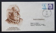 USA 1987 Tribute to America's Immigrants, A. Einstein, Nobel physics, science