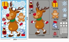 Christmas decorations snowman elk window sticker