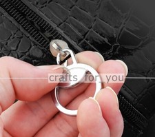 5Pcs Metal Ring Zipper Pullers Detachable Zip Pull Parts Easy Grab Zip Extension