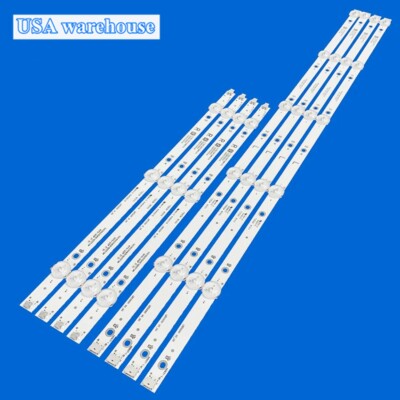 New 8pcs LED Strips For Insignia NS-50DF710NA19 NS-50DF710CA19 NS-50DF710NA21