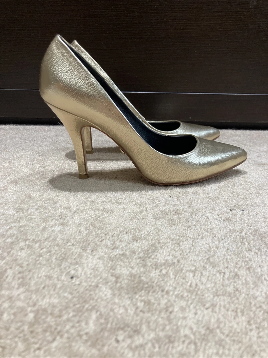 Gold heel hotsell shoes online