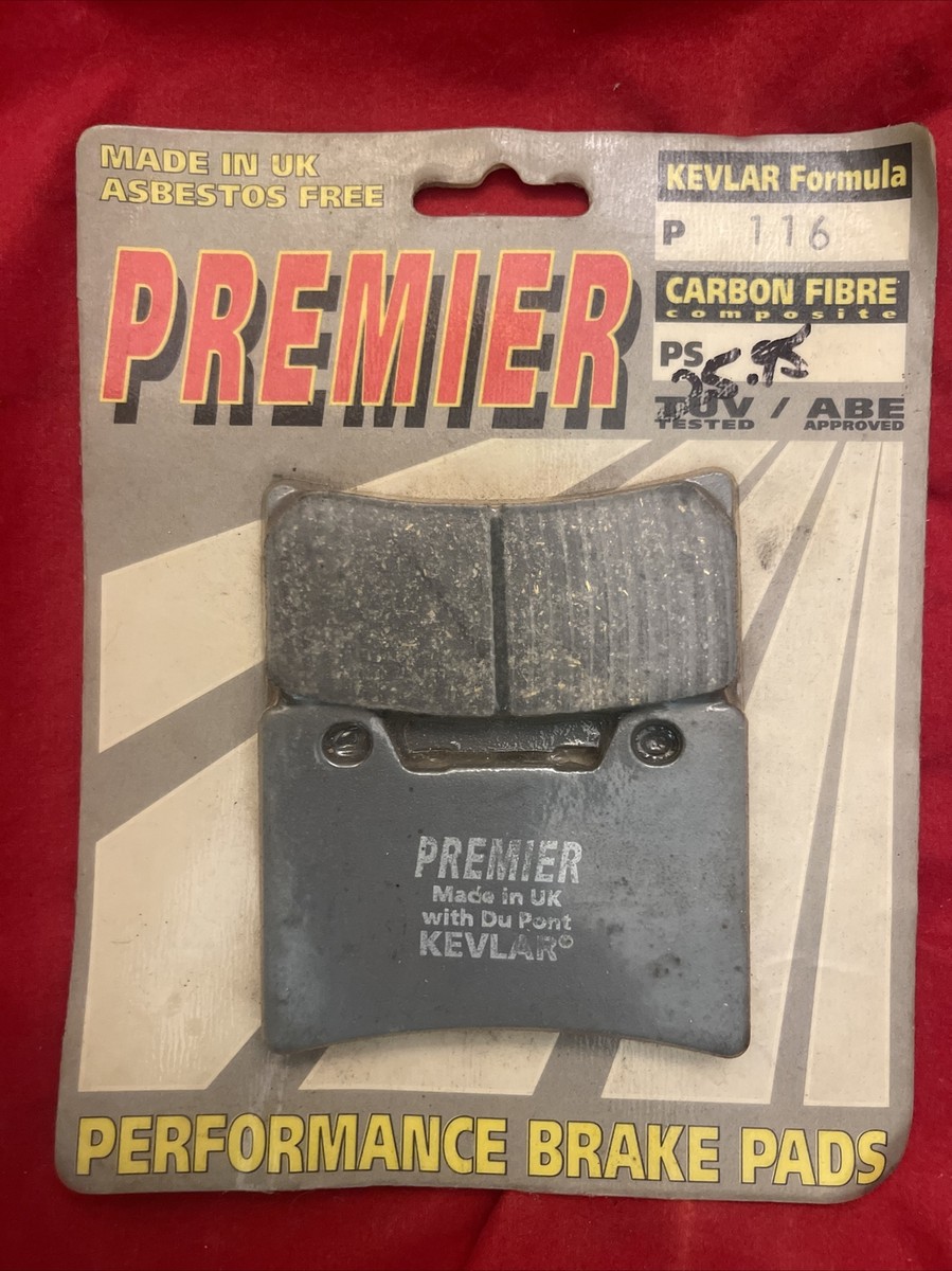 NOS Premier Brake Pads P116 Kawasaki ZX6, ZX11, Suzuki SV1000 | eBay