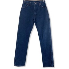 Vintage Wrangler Jeans Waist Size 30 High Rise 14MWZDD Straight Leg Dark Wash