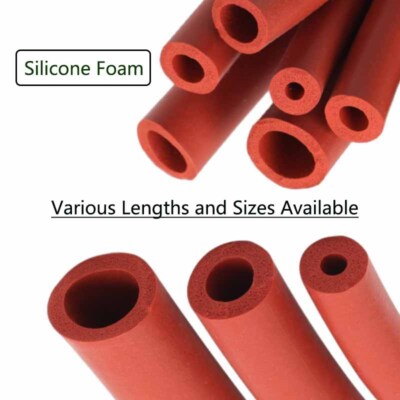 Foamed Silicone Tube Sponge Protective Sleeve Red Sleeve Inner Diameter 3mm-13mm