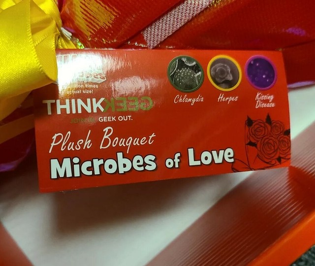 New Valentines Microbes Love Plush Bouquet Chlamydia Herpes ThinkGeek for sale online