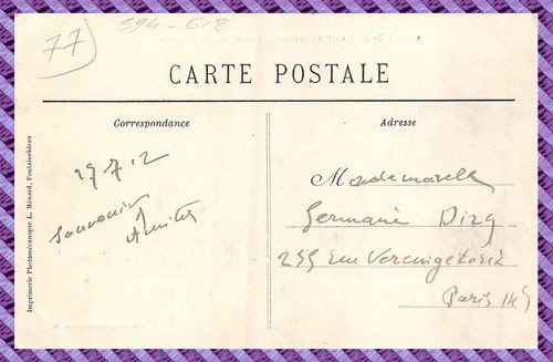 Postcard - Palace Of Fontainebleau - Court Oval - The Baptistery - 第 2/2 張圖片