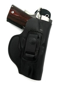 Mano Derecha Negro Cuero dentro de la Cintura Pantalones Holster Para  SPRINGFIELD CHAMPION Interior 4\