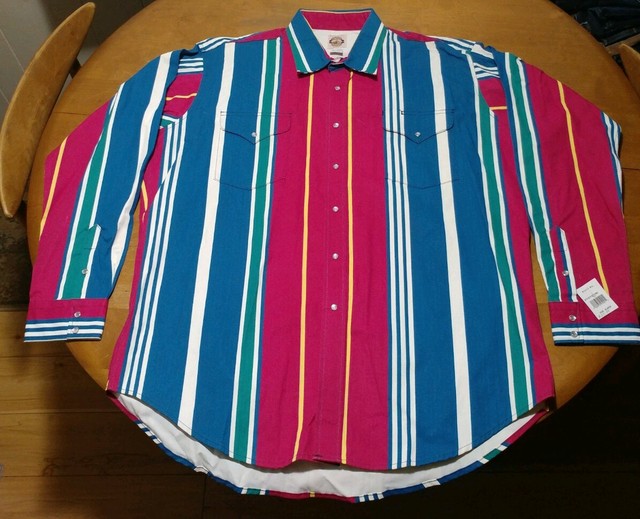 Old El Paso Brush Western Shirt Men's XL Long Sleeve Pearl ...