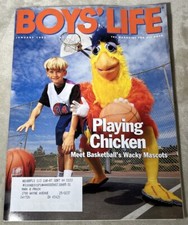 Boy’s Life January 1995 Playing Chicken Basketball Wacky Mascots Magazine