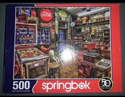 COCA COLA JIGSAW PUZZLE  Springbok 500 Pieces Vintage Coke Retro Pop 100% CIB