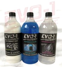 EVO-1 Set Felgenreiniger pH 7 Cockpitpflege Interior Dressing Nano Glasreiniger