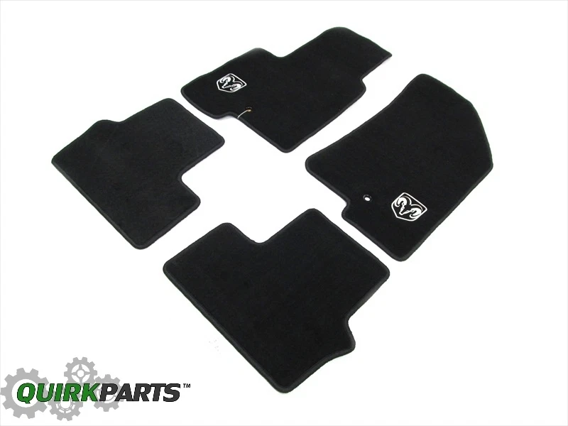 Juego de 4 alfombrillas mopar Dodge Caliber 2008-2012 gris pizarra premium Foto 2 de 4