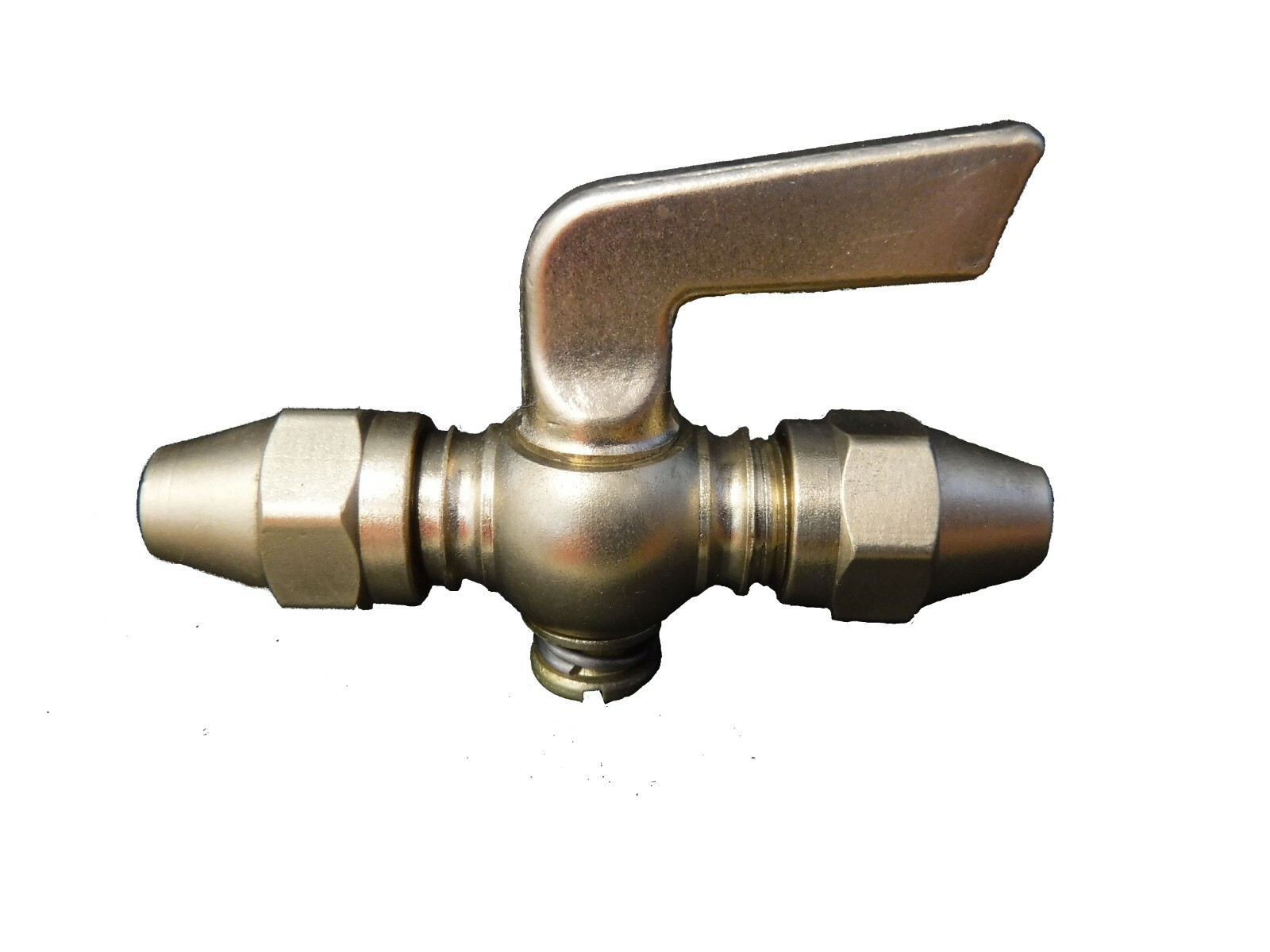1/4 Flare Brass Drain Pet Cock Shut Off Valve Fuel Gas Air ball pipe plumbing