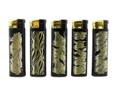 Schwarze Feuerzeuge Bic Cricket X 5